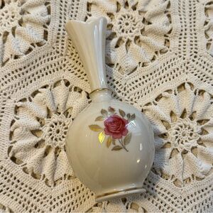 Lenox 8” Bud Vase with Gold Trim